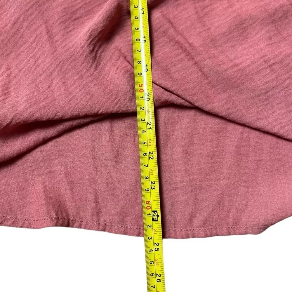 MAEVE Blouse Women XS Coral Cold Shoulder Wrap Front Liesel ANTHROPOLOGIE Top - Picture 12 of 12